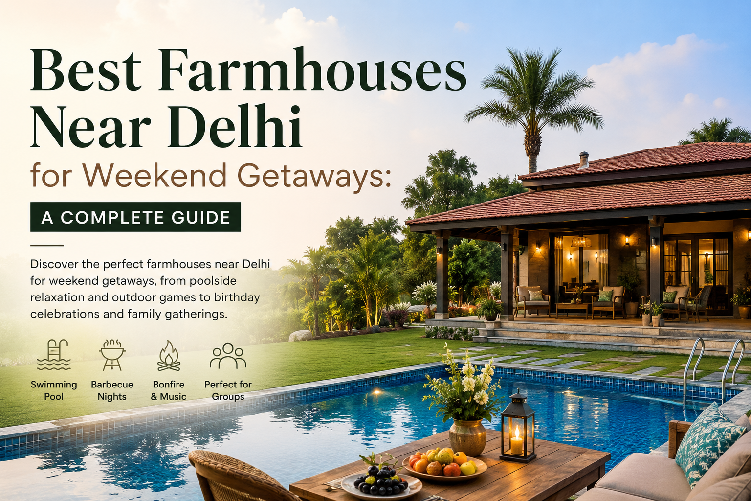 Best Farmhouses Near Delhi for Weekend Getaways: A Complete Guide