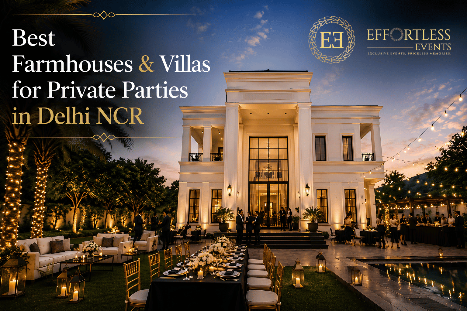 Best Farmhouses and Villas for Private Parties in Delhi NCR
