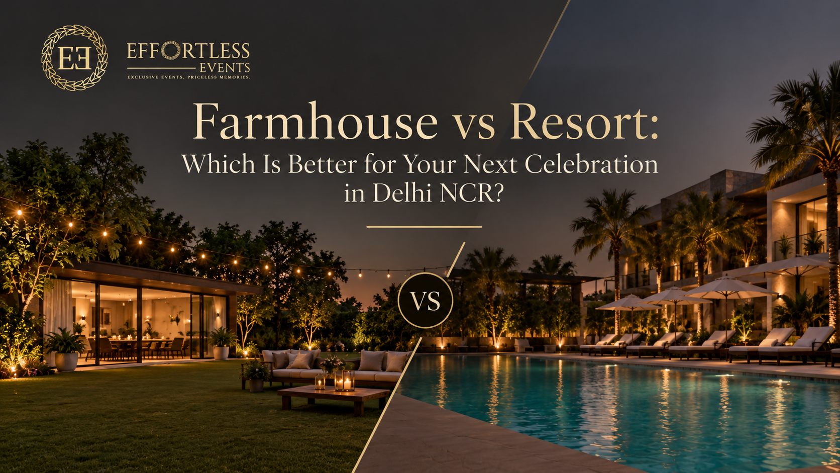 Farmhouse vs Resort: Which Is Better for Your Next Celebration in Delhi NCR?