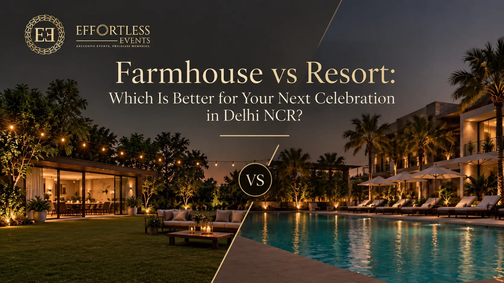 Farmhouse vs Resort: Which Is Better for Your Next Celebration in Delhi NCR?
