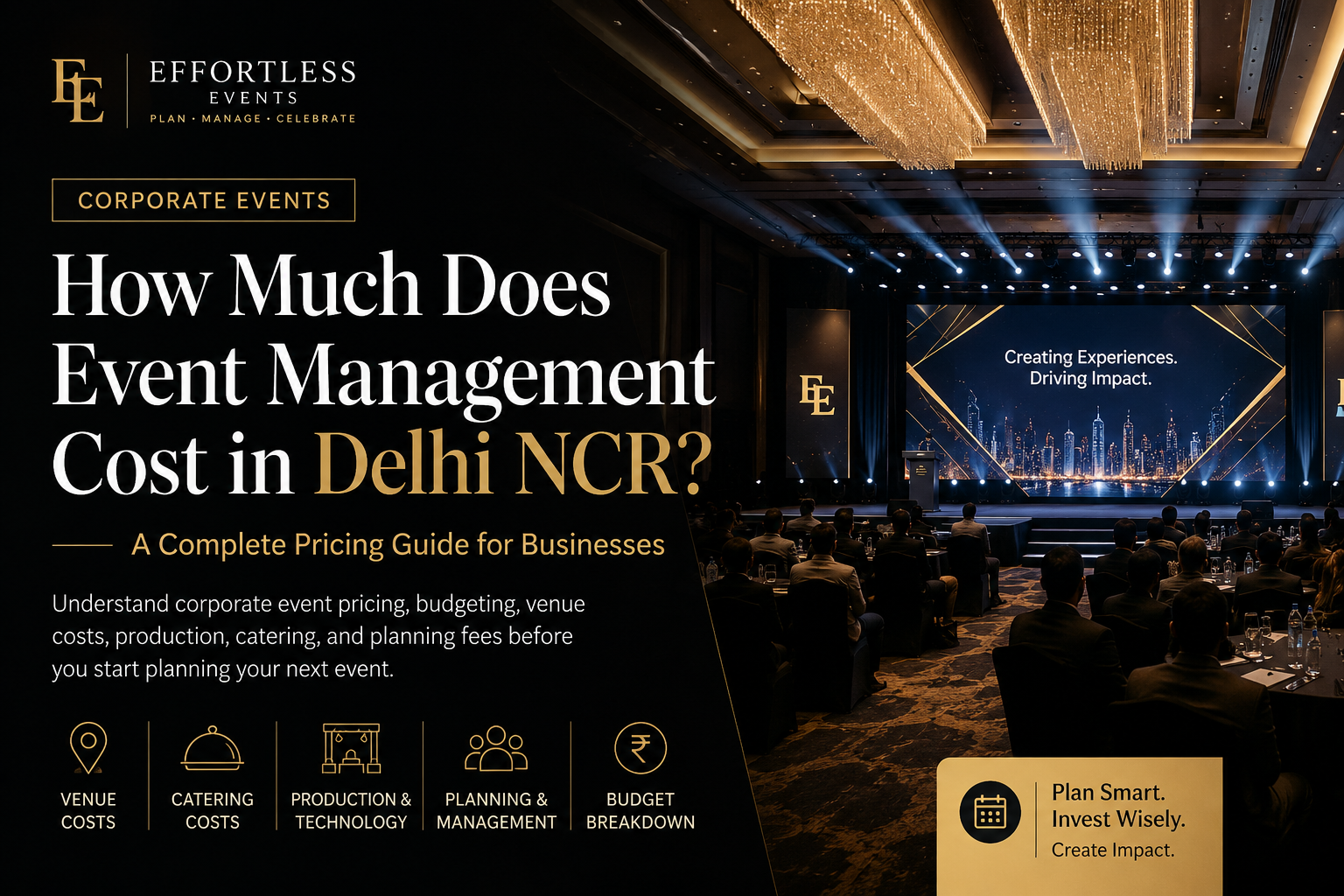 How Much Does Event Management Cost in Delhi NCR? A Complete Pricing Guide for Businesses