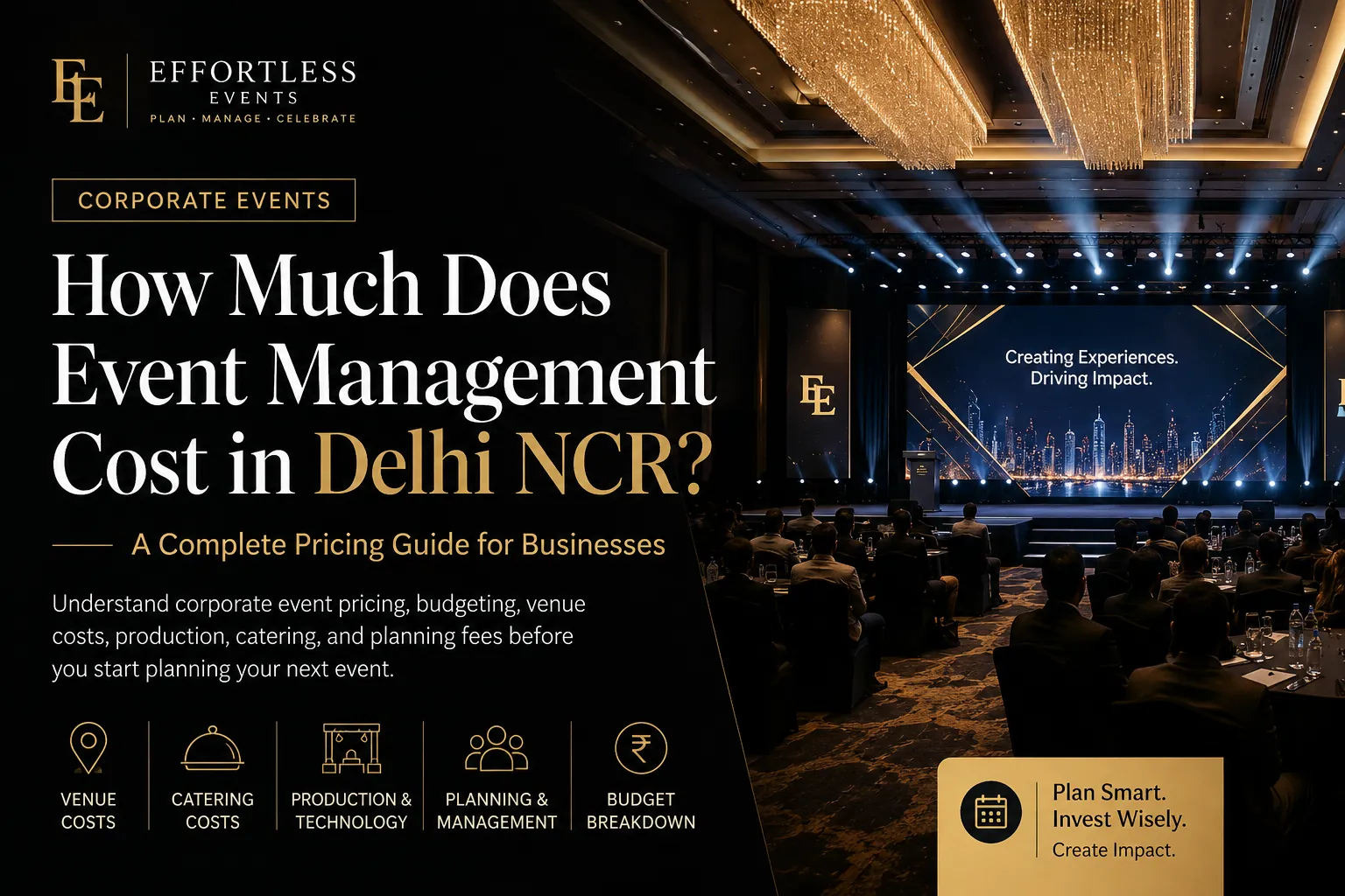 How Much Does Event Management Cost in Delhi NCR? A Complete Pricing Guide for Businesses